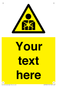 Custom Warning substance or mixture presenting a health hazard